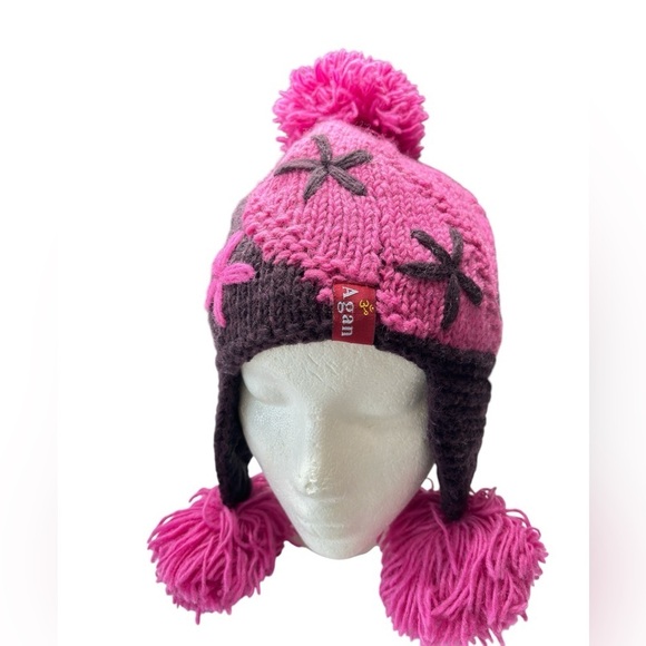 Agan Traders Hat Wool Fleece Lined Trapper Beanie Cap Womens Ear Flaps Pom Pom - Picture 1 of 11